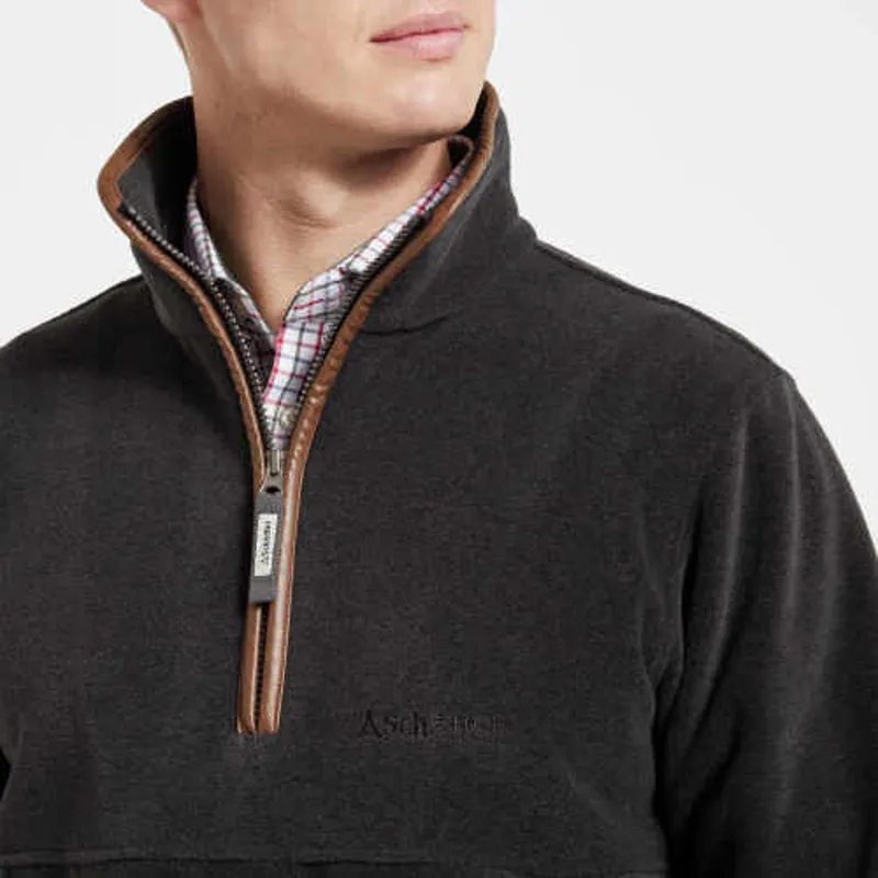 Schoffel Berkeley 1/4 Zip Fleece - Gunmetal-2